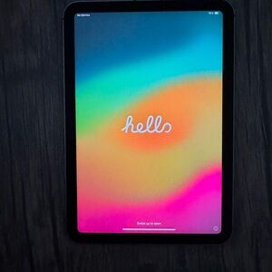 Apple Gray Tablet with Vibrant Display